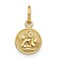 14K Yellow Gold Angel Charm Pendant Religious Jewerly 16mm x 13mm